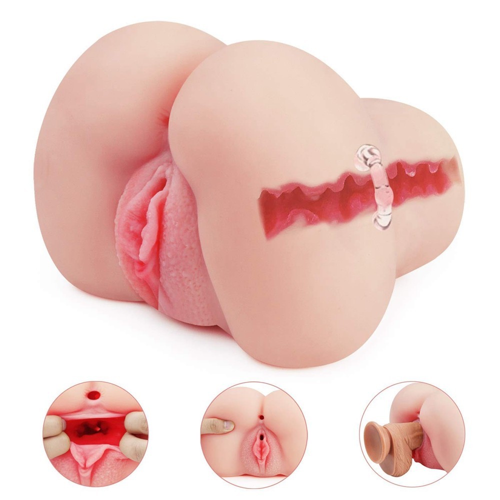 Realistic Silicone Ass Masturbating Toy Silicone Pussy Ass Sex Toy